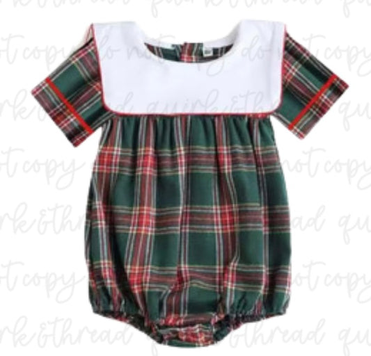 Plaid Christmas Bubble Rompers & Dresses PREORDER